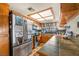 Kitchen with stainless steel appliances and tiled countertops at 659 Glenwood Ln, Henderson, NV 89002