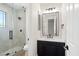 Modern bathroom with a walk-in shower and sleek vanity at 7 Summit Walk Trl, Henderson, NV 89052