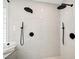 Large walk-in shower with double shower heads and modern fixtures at 7 Summit Walk Trl, Henderson, NV 89052