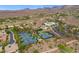 Community tennis courts with mountain views at 7 Summit Walk Trl, Henderson, NV 89052