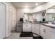 Modern bathroom with a double vanity and walk-in shower at 7141 Liberty Landing St, Las Vegas, NV 89166