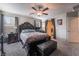 Comfortable bedroom with a queen-size bed and ensuite bathroom at 7141 Liberty Landing St, Las Vegas, NV 89166