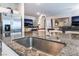 Modern kitchen sink with a stainless steel faucet at 7141 Liberty Landing St, Las Vegas, NV 89166