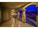 Covered balcony with arched details offering scenic views at 768 Tozzetti Ln, Henderson, NV 89012