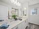 Modern bathroom with double vanity at 7777 Tempest Sol Ave, Las Vegas, NV 89113