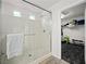 Bathroom with walk-in shower and large closet at 7777 Tempest Sol Ave, Las Vegas, NV 89113