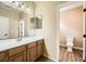 Bathroom with a vanity, toilet and shower at 8477 Orly Ave, Las Vegas, NV 89143