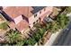 Aerial view of the property showcasing the roof, solar panels, and landscaped yard at 8490 Via De Bellasidra Ct, Las Vegas, NV 89123