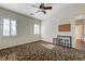 Inviting bedroom with carpet, featuring ample natural light and a cozy atmosphere, with bar table at 8490 Via De Bellasidra Ct, Las Vegas, NV 89123