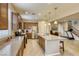 Kitchen with island and stainless steel appliances at 9240 Long Grove Ave, Las Vegas, NV 89149