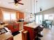 Kitchen with an island and a dining area at 9366 W Viking Rd, Las Vegas, NV 89147