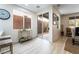 Bright dining area with sliding door to patio at 10134 Donald Weese Ct, Las Vegas, NV 89129