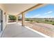 Covered patio with view of landscaped yard at 1717 Warrington Dr, Henderson, NV 89052