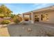 Backyard with covered patio and gravel at 2000 Poppywood Ave, Henderson, NV 89012