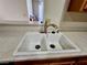 Double kitchen sink with modern faucet at 2253 High Dunes Ln, Laughlin, NV 89029