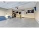 Spacious garage with epoxy floor and storage at 3296 Palindrome Ave, Henderson, NV 89044