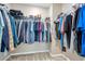 Large walk-in closet with ample hanging and shelving space at 3296 Palindrome Ave, Henderson, NV 89044