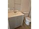 Clean bathroom with modern vanity and toilet at 3425 E Russell Rd # 265, Las Vegas, NV 89120