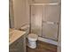 Bathroom with shower, toilet and vanity at 3425 E Russell Rd # 265, Las Vegas, NV 89120