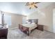 Bright bedroom with carpet, natural light and a ceiling fan at 433 Jubilation Dr, Las Vegas, NV 89145