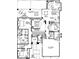 Detailed floor plan showcasing a two-bedroom, two-bath home at 4705 Bersaglio St, Las Vegas, NV 89135