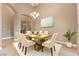 Formal dining room with hardwood floors and chandelier at 478 Spanish View Ln, Las Vegas, NV 89110