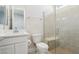 Bathroom with shower, toilet and vanity at 4973 Sandline Ct, Las Vegas, NV 89135