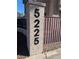 Building address marker, 5225 at 5225 W Reno Ave # 129, Las Vegas, NV 89118