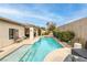 Enjoy this luxurious pool and spa in your private backyard at 6422 Hughes Springs Dr, Las Vegas, NV 89131