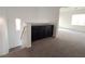 Upper level hallway with dark brown cabinetry and carpet at 690 Calamus Palm Pl, Henderson, NV 89011