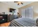 Bright bedroom with a comfortable bed and plenty of closet space at 7173 S Durango Dr # 212, Las Vegas, NV 89113