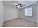 Bright bedroom with ceiling fan and window at 7683 Jasmine Falls Dr, Las Vegas, NV 89179