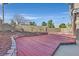 Expansive wooden deck creates an inviting outdoor space at 9225 Evergreen Canyon Dr, Las Vegas, NV 89134