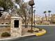 Community entrance with mailbox and landscaping at 9553 Madsen Glen Ct, Las Vegas, NV 89166