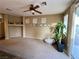 Living room with carpet and ceiling fan at 9553 Madsen Glen Ct, Las Vegas, NV 89166