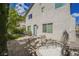 Outdoor patio with seating area, adjacent to the home's back at 9757 Marcelline Ave, Las Vegas, NV 89148