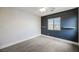 Bright bedroom with neutral walls, carpet, and double-door closet at 9757 Marcelline Ave, Las Vegas, NV 89148