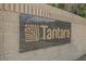 Close-up of the Tantara community entrance sign at 9757 Marcelline Ave, Las Vegas, NV 89148