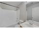 Clean bathroom with shower/tub combo and vanity at 2586 Begonia Valley Ave, Henderson, NV 89074