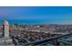 Aerial view of Palms Place luxury highrise condo with city views at 4381 W Flamingo Rd # 3216, Las Vegas, NV 89103