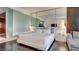 Modern bedroom featuring a comfortable king-size bed at 4381 W Flamingo Rd # 3216, Las Vegas, NV 89103