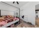 Bedroom with canopy bed and ample closet space at 4430 Deliza Ln, Pahrump, NV 89061