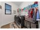 Convenient laundry room with washer, dryer, and ample storage at 4430 Deliza Ln, Pahrump, NV 89061