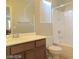 Bathroom with single sink and shower/tub combo at 8058 Torremolinos Ave, Las Vegas, NV 89178