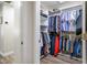 Large walk-in closet with ample hanging and shelving space at 11008 Hawk Valley Ave, Las Vegas, NV 89134