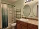 Bathroom with shower/tub combo, vanity, and updated fixtures at 2060 Mesquite Ln # 104, Laughlin, NV 89029