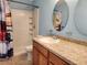 Bathroom with shower, vanity, and updated fixtures at 2060 Mesquite Ln # 104, Laughlin, NV 89029