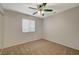 Bedroom with ceiling fan and window coverings at 2144 Buckeye Reef St, Henderson, NV 89002