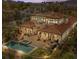 Stunning aerial view of a luxurious estate at dusk at 22 Rue Grimaldi Way, Henderson, NV 89011