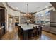 Open kitchen with an expansive island, custom cabinetry, and top-of-the-line appliances at 22 Rue Grimaldi Way, Henderson, NV 89011